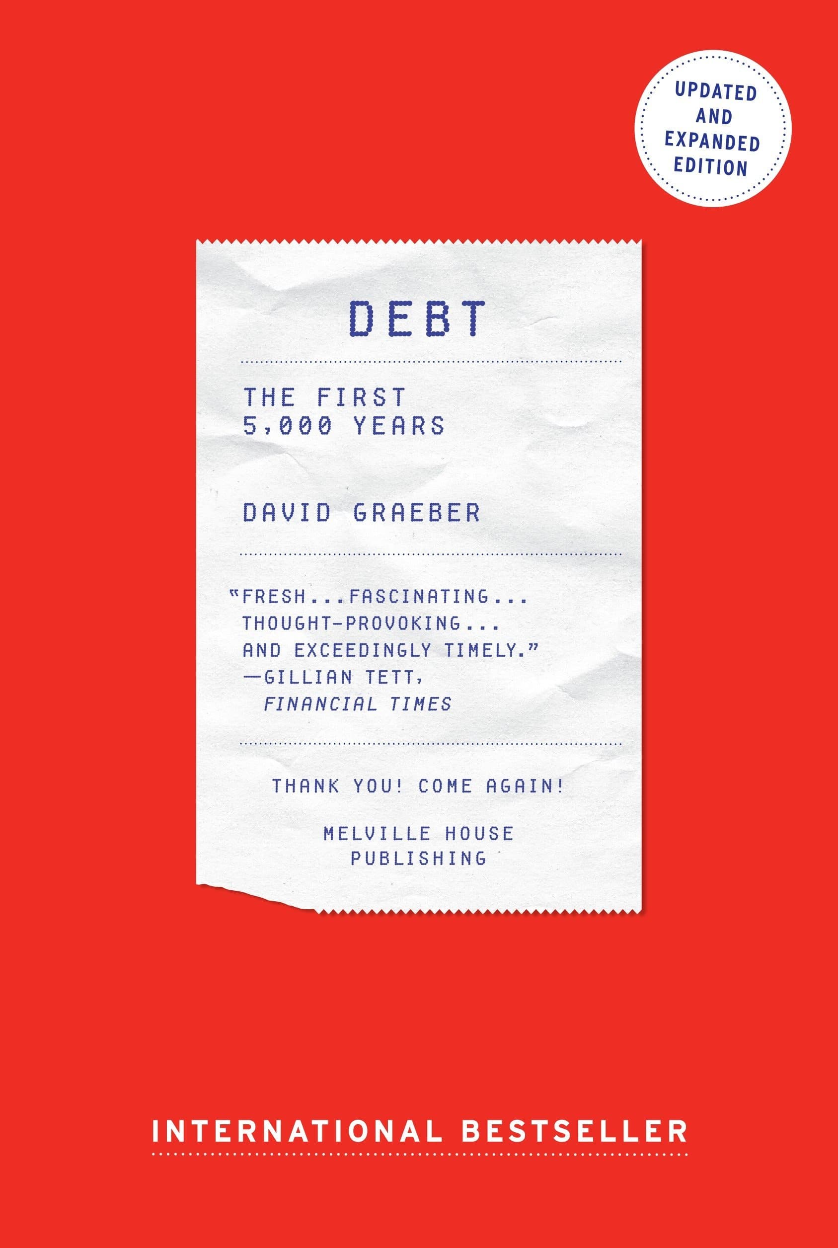 The media cover for “Debt: The First 5,000 Years” by David Graeber