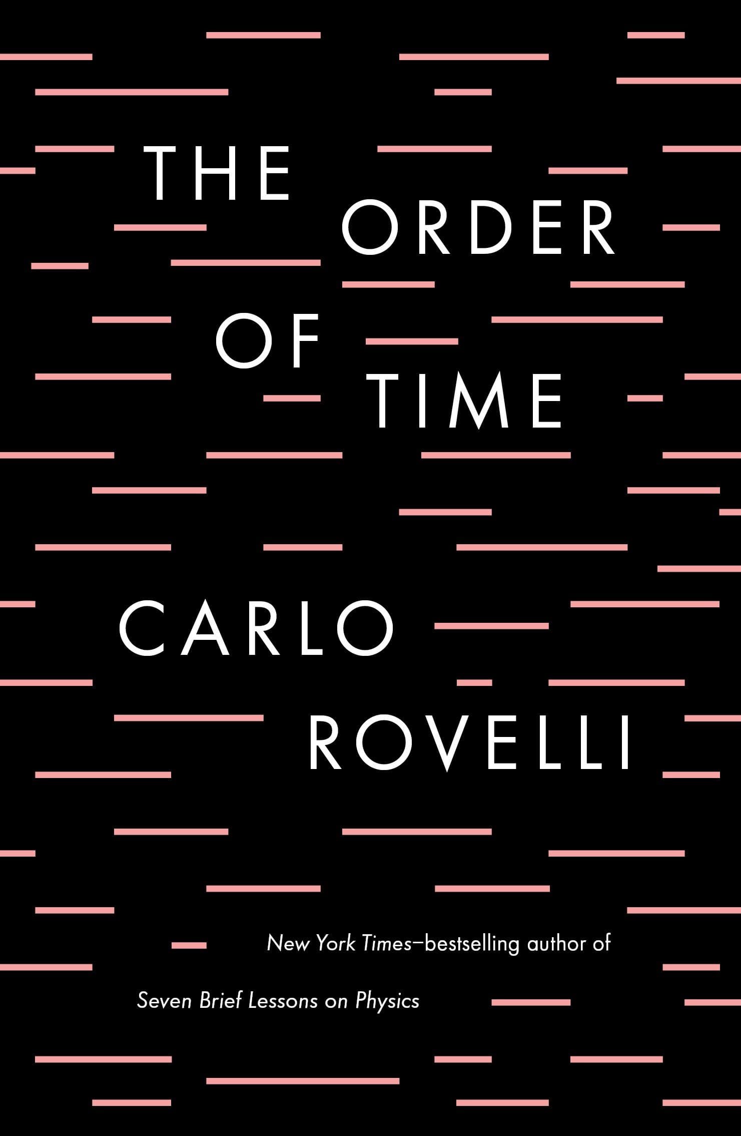 The media cover for “The Order of Time” by Carlo Rovelli