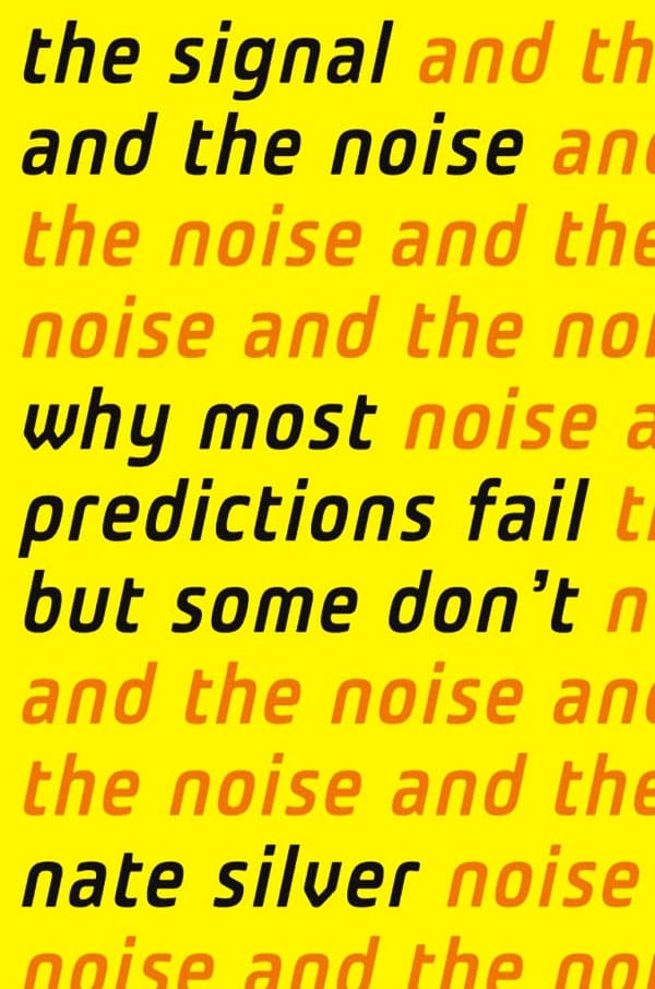 The media cover for “The Signal and The Noise” by Nate Silver