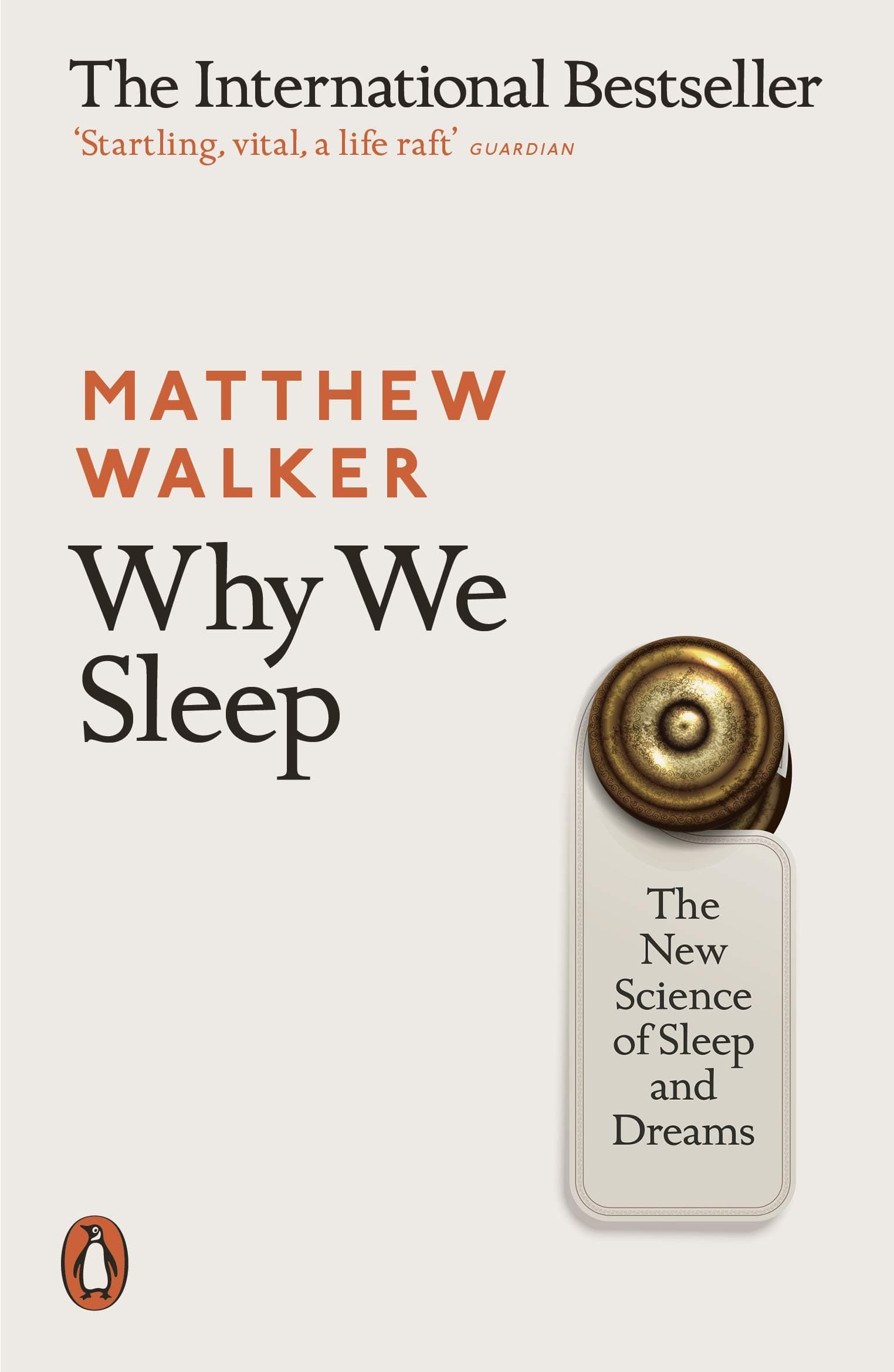 The media cover for “Why We Sleep” by Matthew Walker