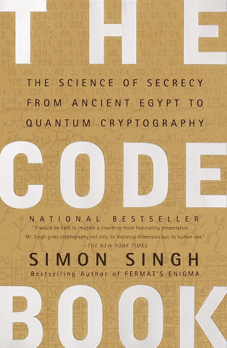 The media cover for “The Code Book” by Simon Singh